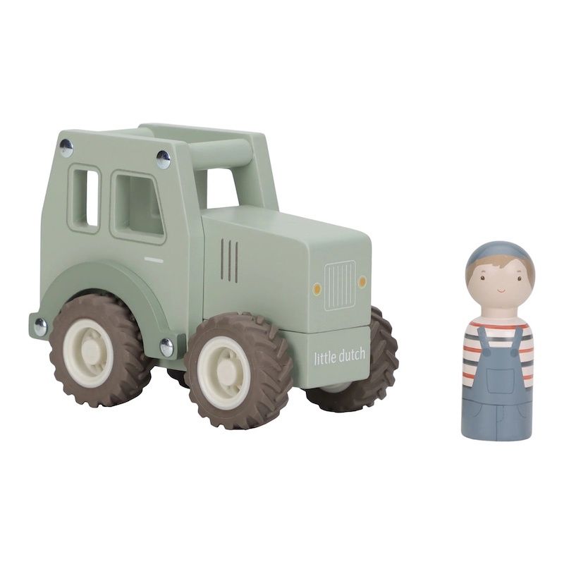 Little Dutch houten traktor groen