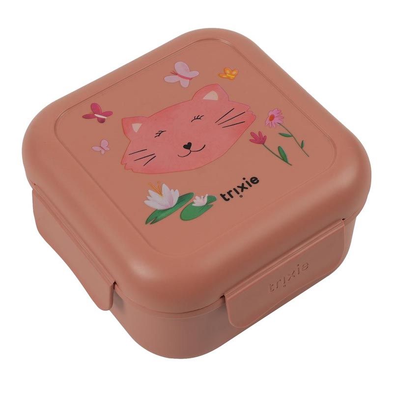 Trixie snackdoosje met clips en uitneembaar bakje poes