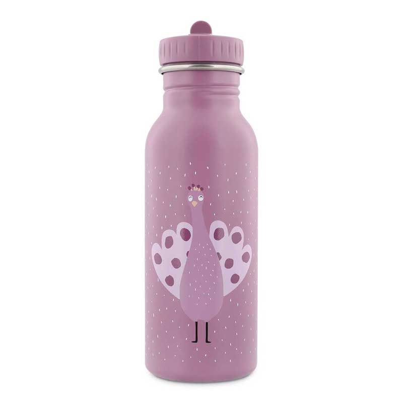 Trixie drinkfles RVS 500 ml pauw