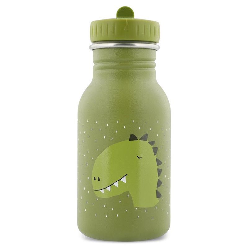 Trixie drinkfles RVS 350 ml dino groon