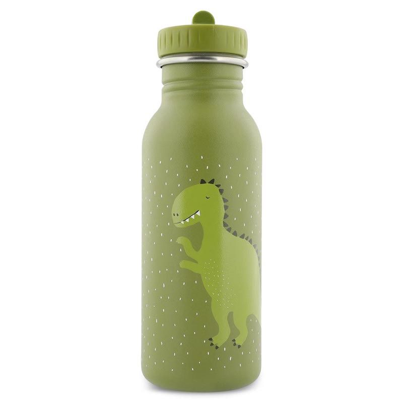 Trixie drinkfles RVS 500 ml dino groen
