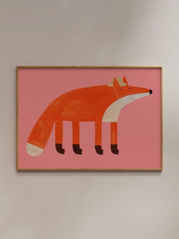 Aniek Bartels poster A3 Vleertje muis Fox