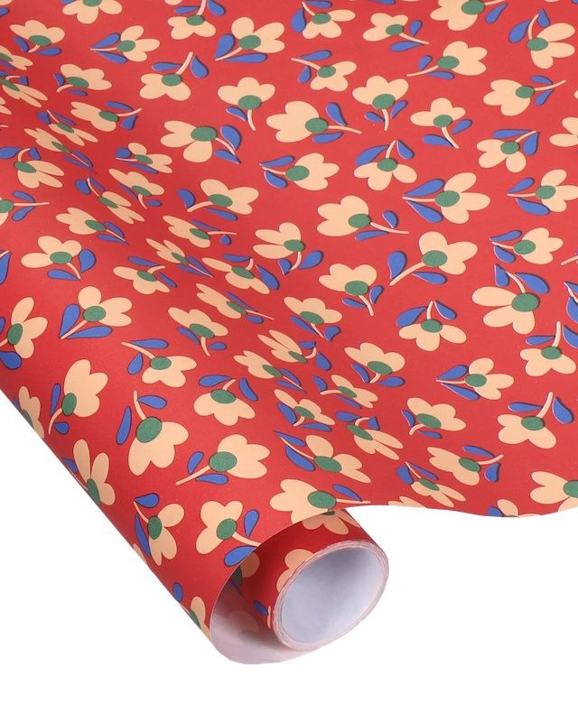 Kadopapier rol Flowers barn red Lily Odette