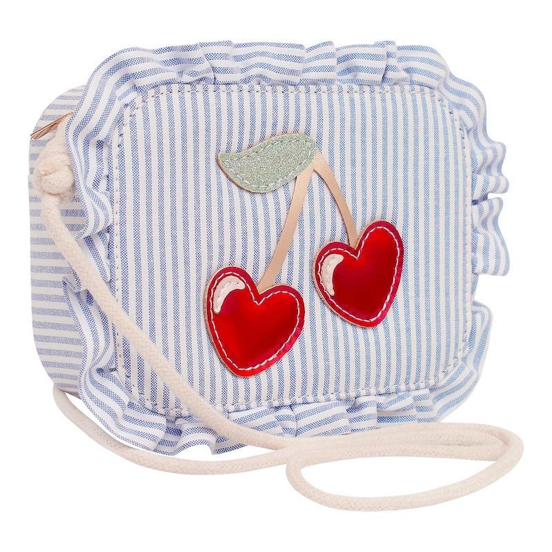 Mimi and Lula tas Striped cherry bag