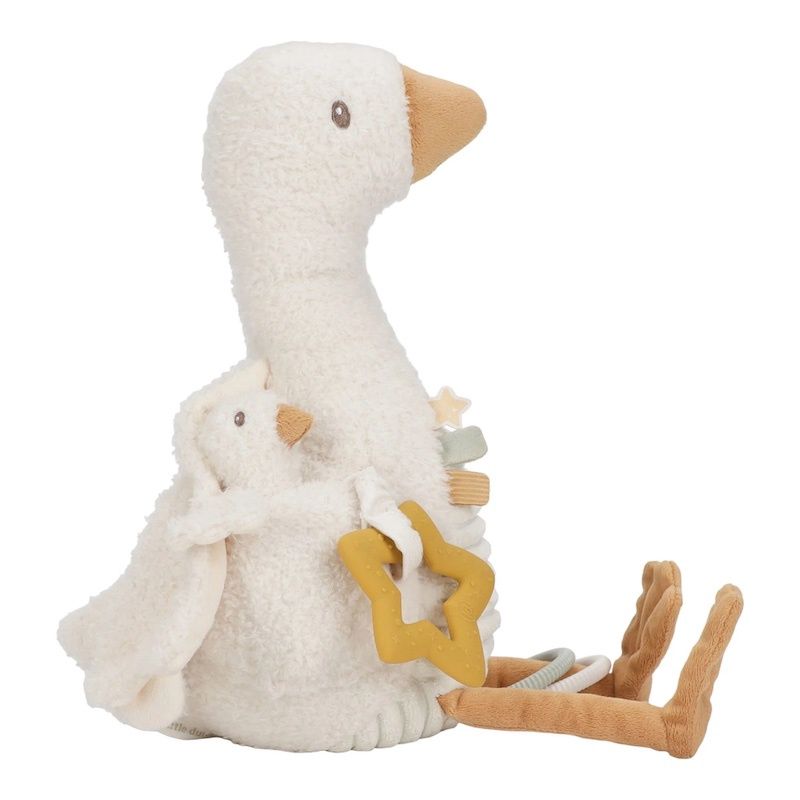 Little Dutch activiteitenknuffel Gans  Little Goose wit
