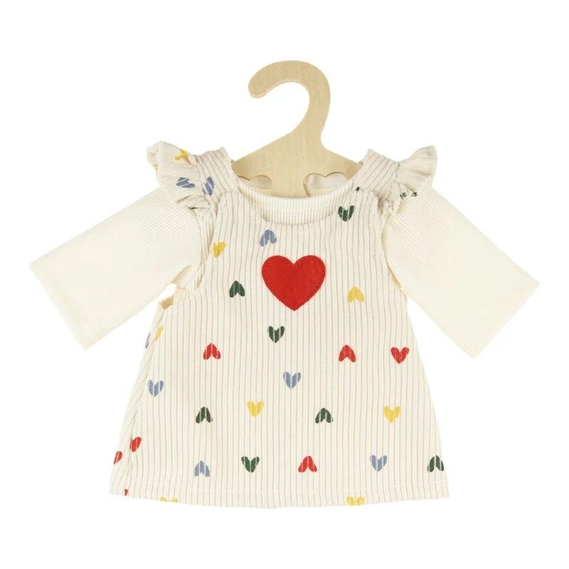 Heless poppenkleding jurk hartjes met shirt