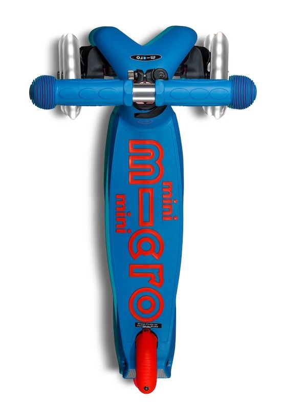 Microstep Mini Deluxe LED blauw/rood neon