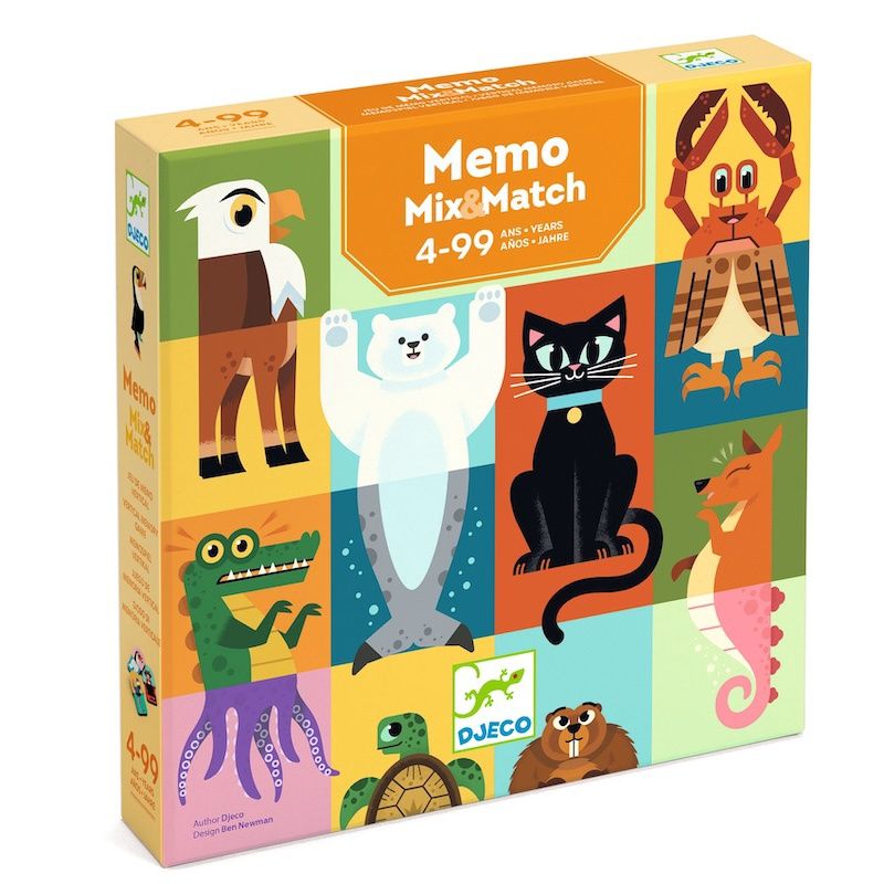 Djeco spel memo mix and match 4-99 jaar
