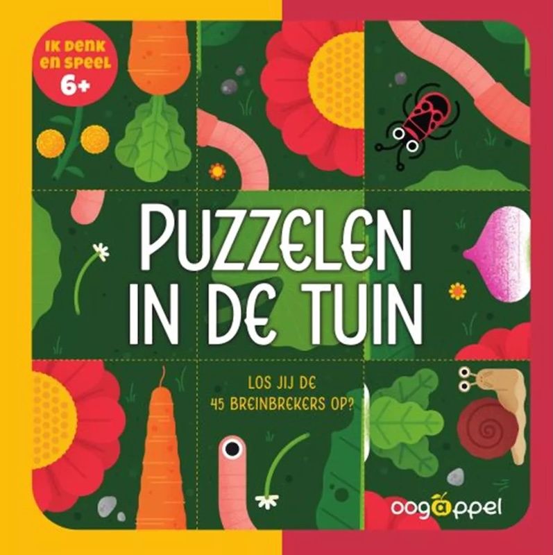 Boek puzzelen in de tuin speelboek 6 jaar+