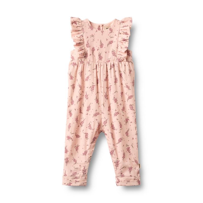 Wheat suit Milia met bloemenprint dim rose flowers W26, Maat: 68
