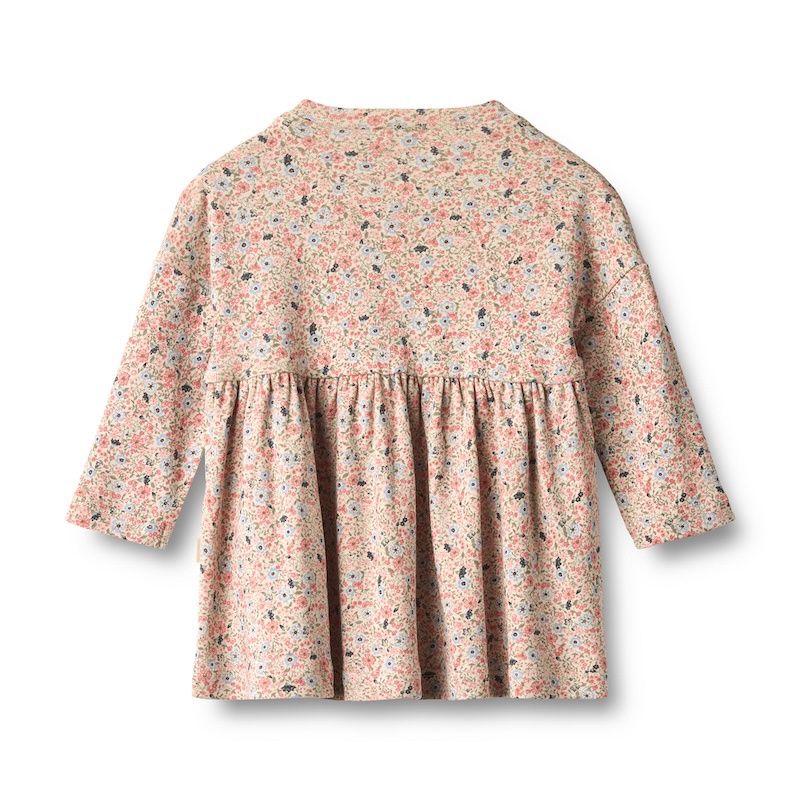 Wheat jurk Emmy met bloemenprint grey cloud flowers W26