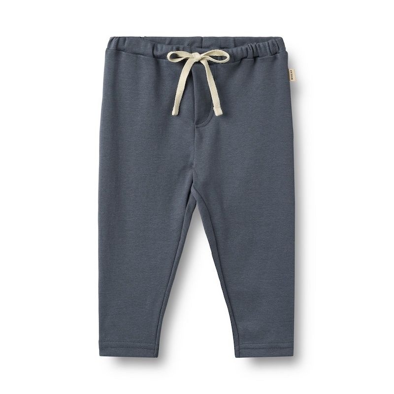 Wheat broekje Manfred effen grey blue  W26, Maat: 62