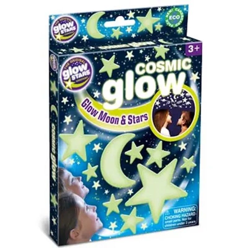 Glow Stars sterren en maan 21 stuks