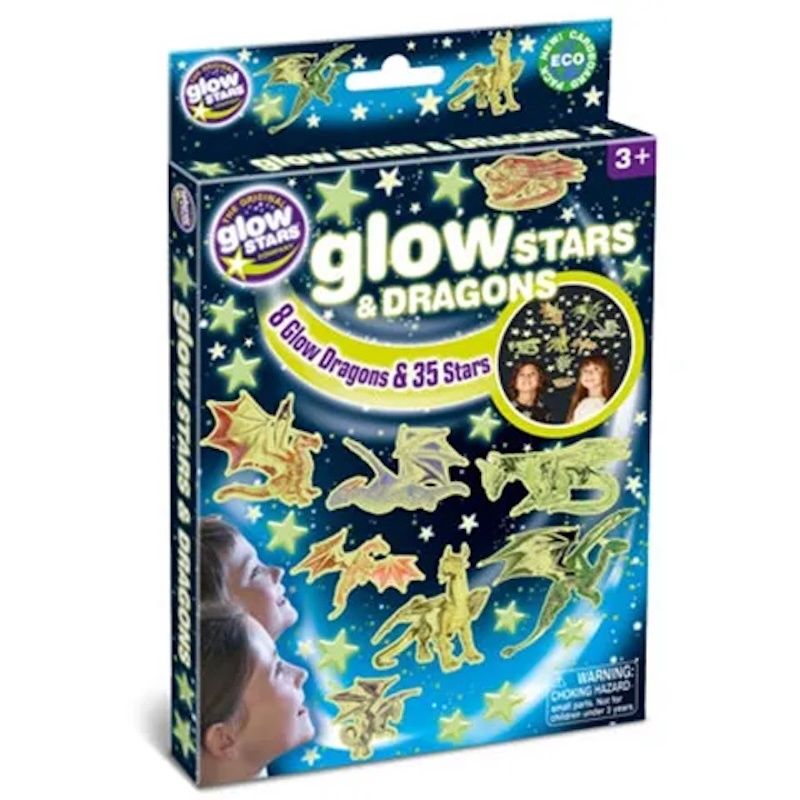 Glow Stars sterren en draken 43 stuks