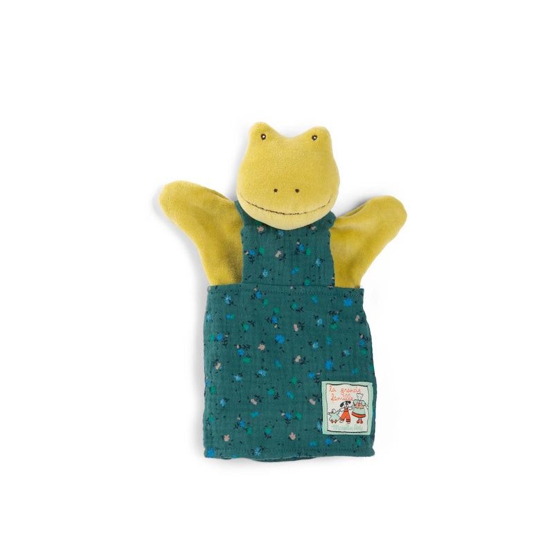 Moulin Roty handpop kikker Perlette La Grande Famille
