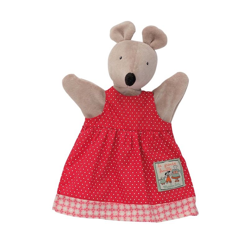 Moulin Roty handpop muis Nini La Grande Famille