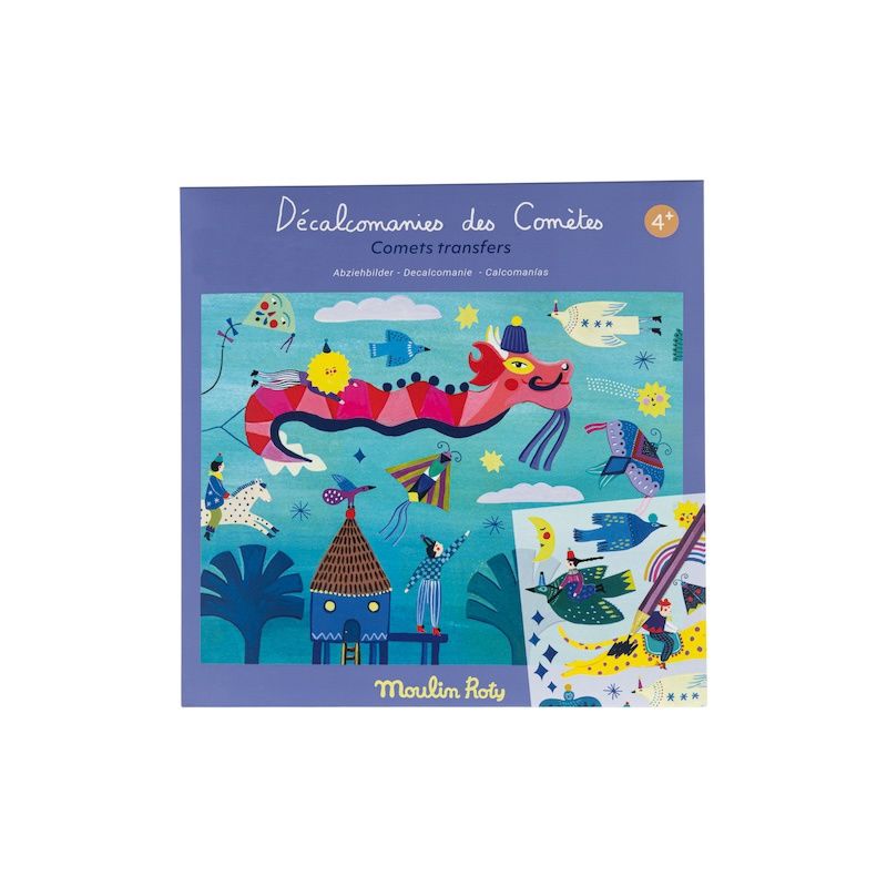 Moulin Roty knutselpakket transferstickers Les Comètes Filantes