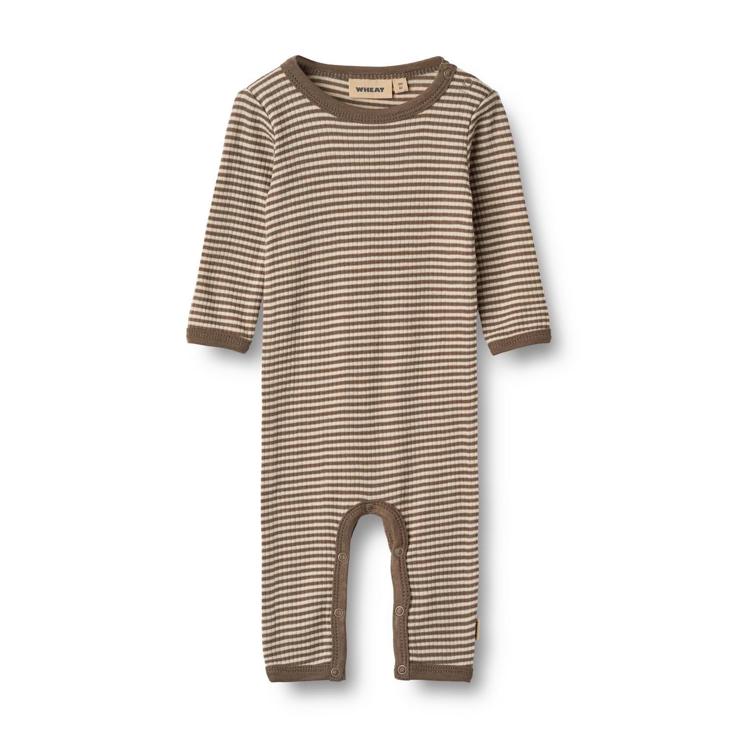 Wheat suit Haven merino wol wood stripe W26, Maat: 56