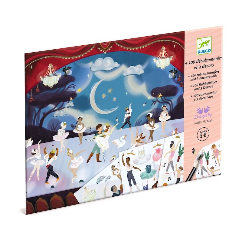 Djeco transferplaatjes balletdansers 5-8 jaar