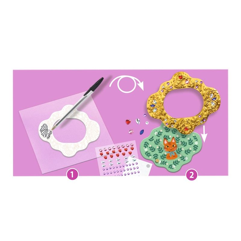 Djeco knutselpakket diy embossing portretten  6 jaar+