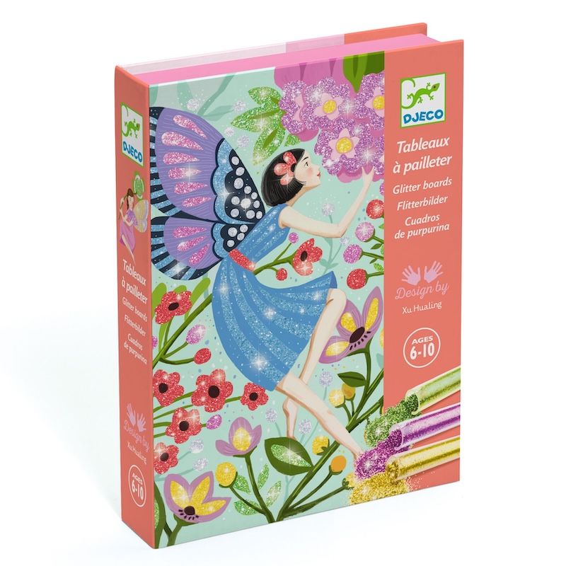Djeco knutselpakket glitterschilderijtjes feeën 6-10 jaar