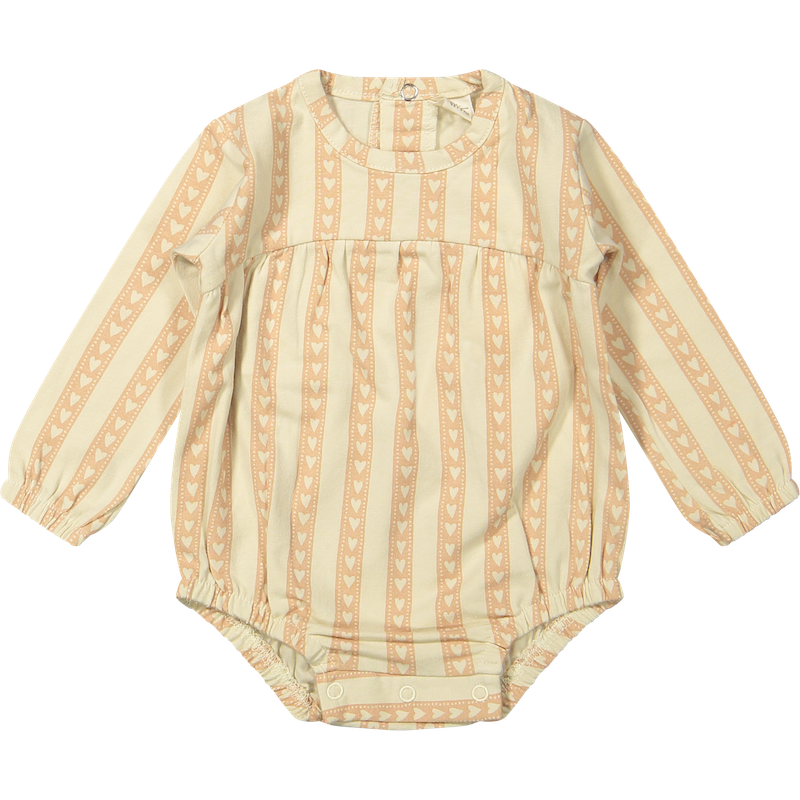 Riffle Amsterdam romper lange mouw Layla baby hearts W26, Maat: 56