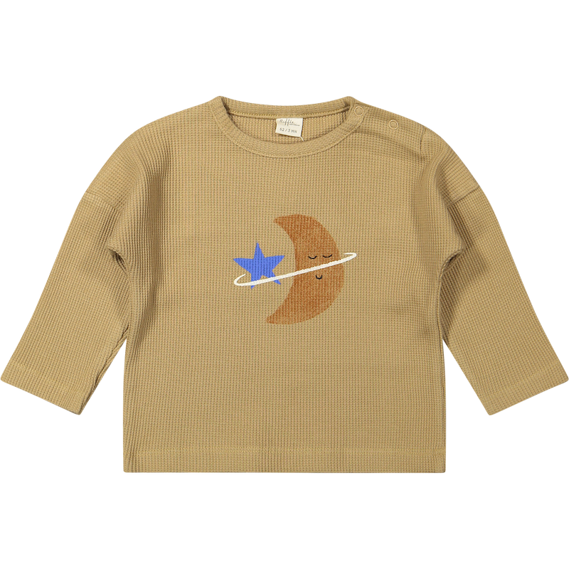 Riffle Amsterdam shirt lange mouw Moon rib waffle thannin W26