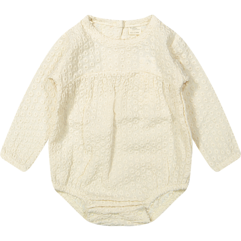 Riffle Amsterdam romper lange mouw Layla woven embroidery W26, Maat: 56