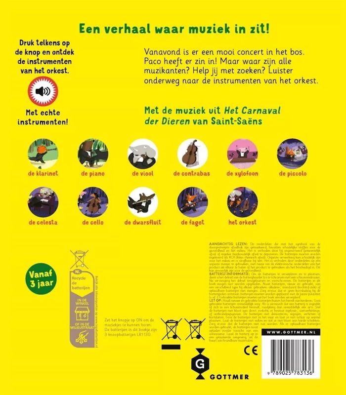 Geluidenboek Paco en het orkest