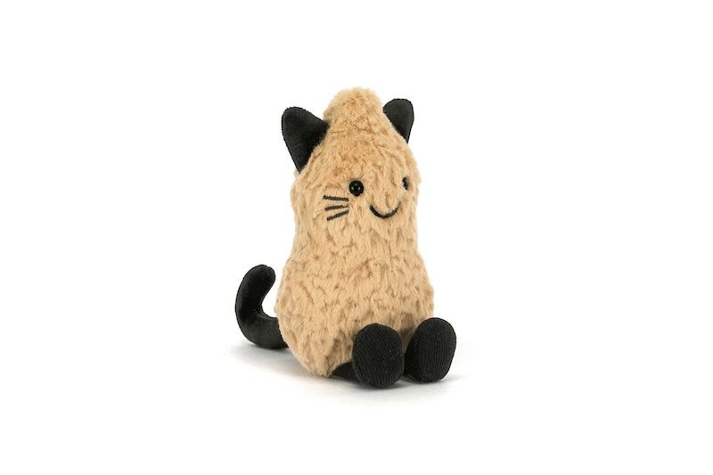 Jellycat knuffel Amuseables Peanut Cat Outfit pinda