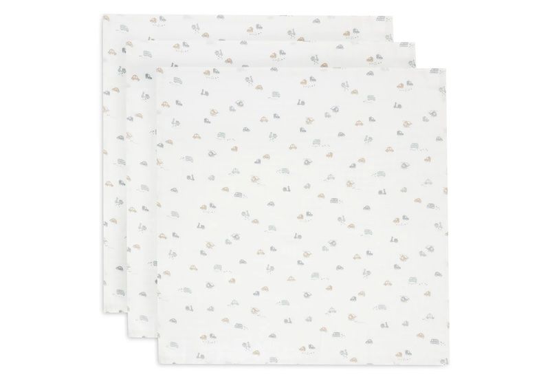 Jollein swaddle small On The Go 3-pack 70x70 cm