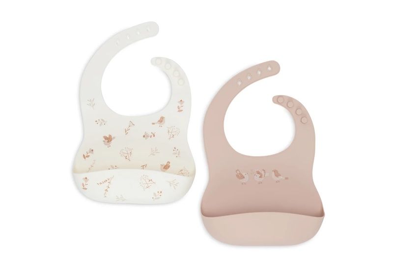 Jollein slab siliconen Lovely Birds 2-pack