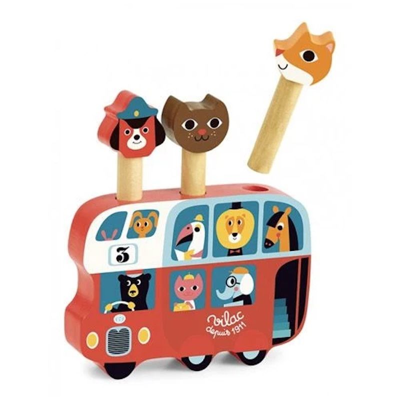 Vilac houten pop-up bus