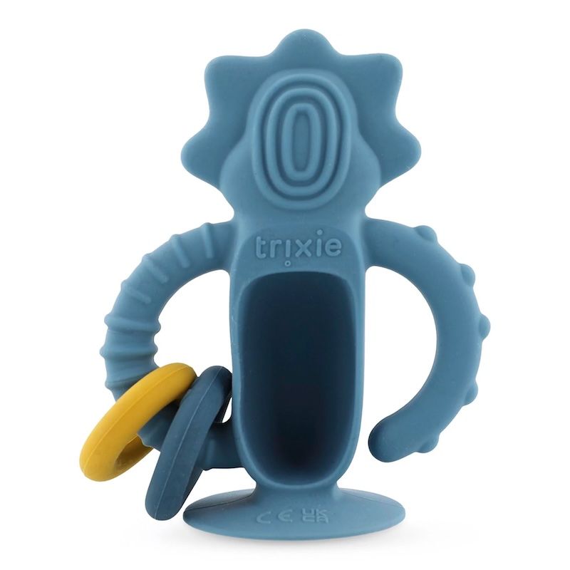 Trixie sensorisch speelgoed met zuignap dino blauw