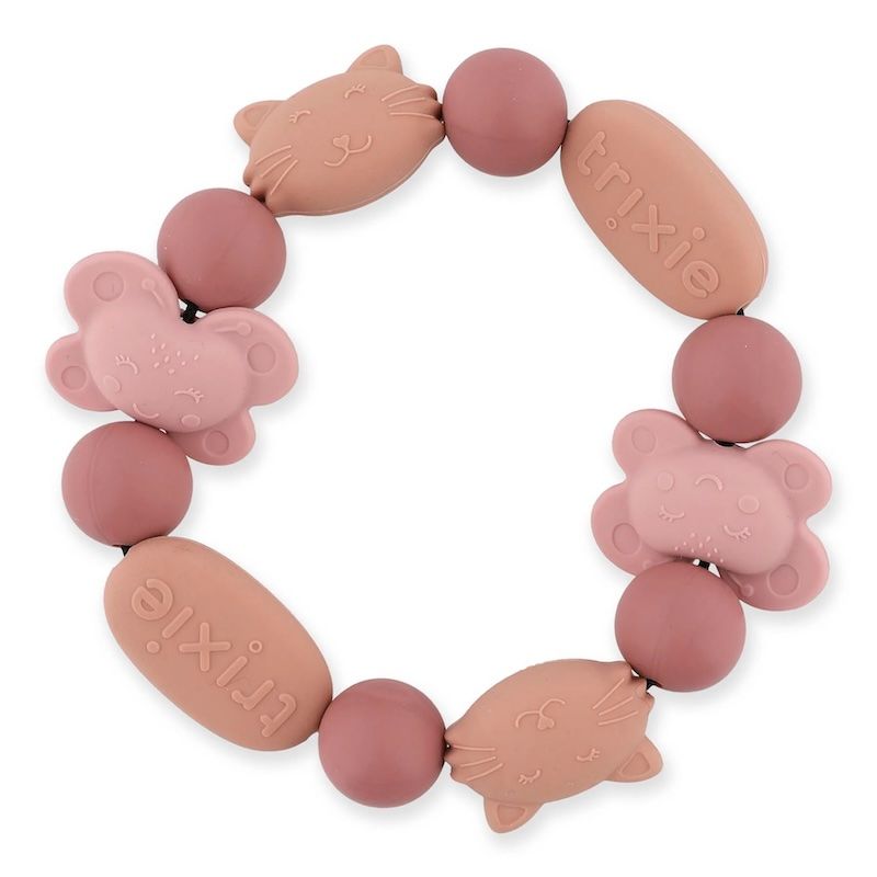Trixie siliconen bijtring armband poes/vlinder