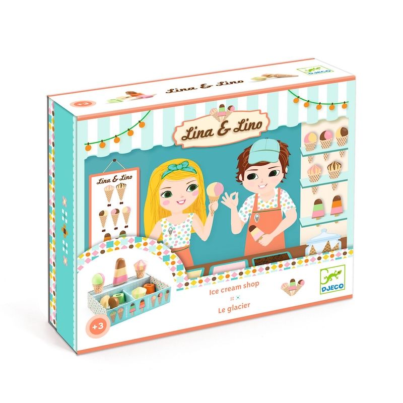 Djeco houten ijssalon Lina en Lino 3 jaar+