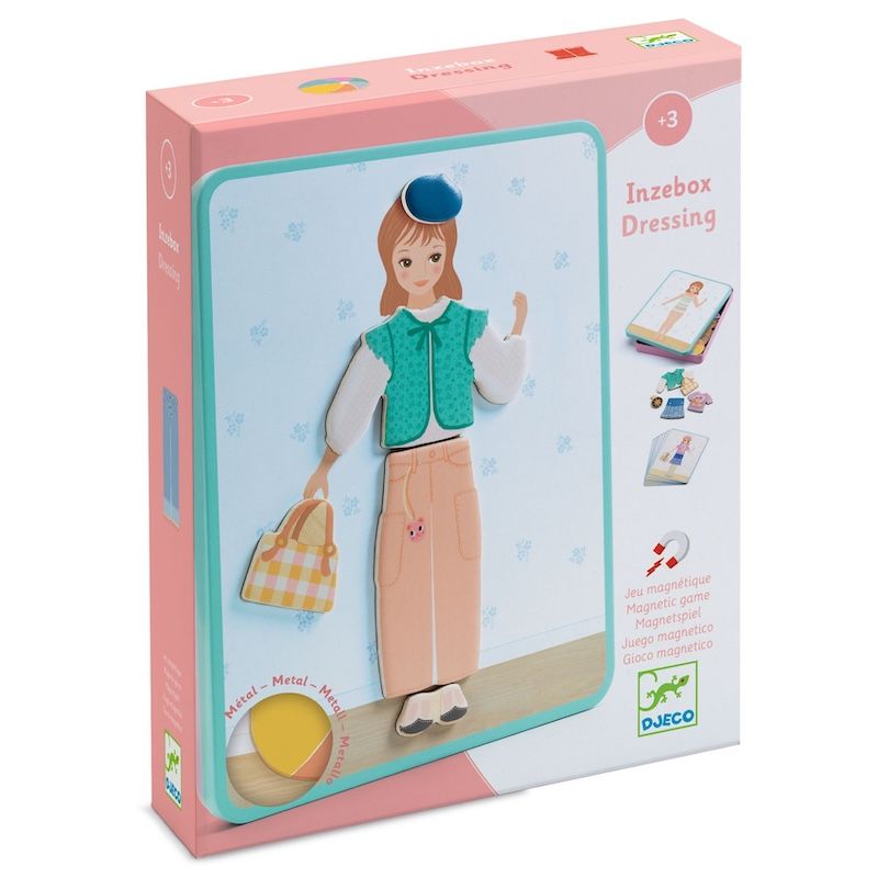 Djeco Inzebox Kleding blik met magneten 3 jaar+