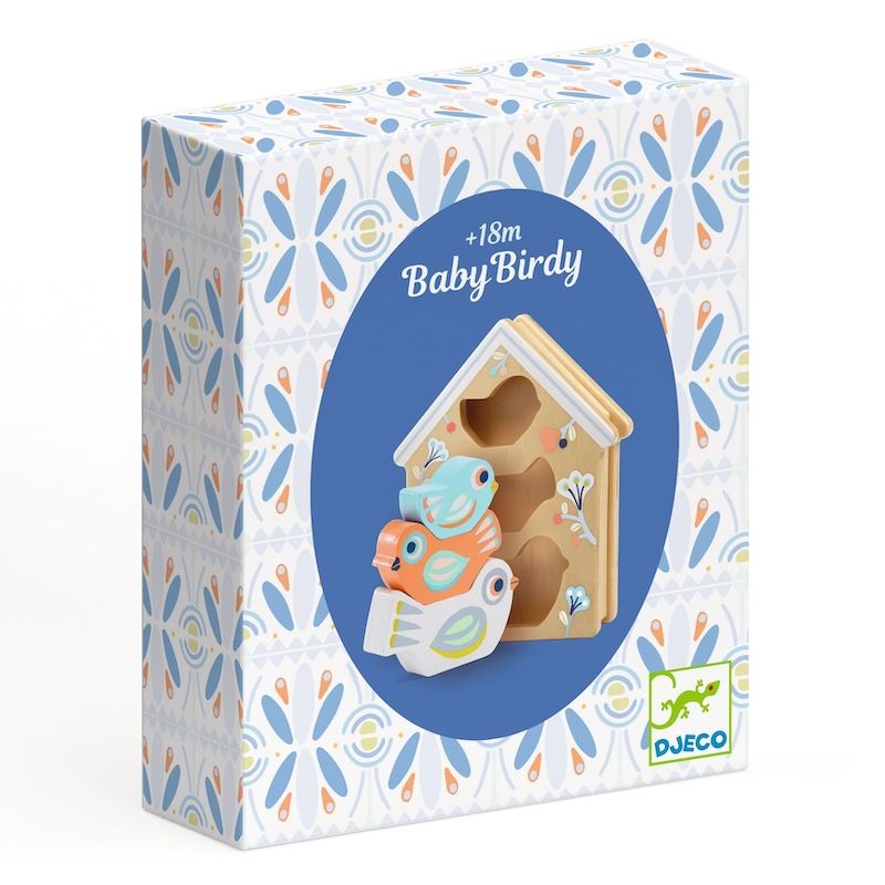 Djeco vormendoos vogels Baby Birdy