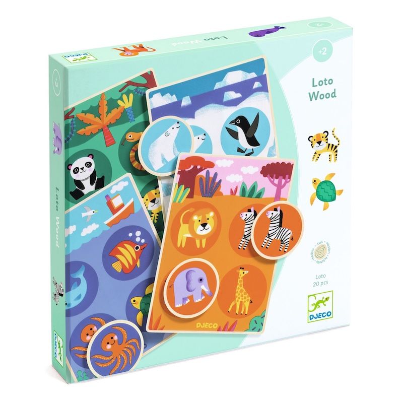 Djeco spel hout Loto wood 2 jaar+
