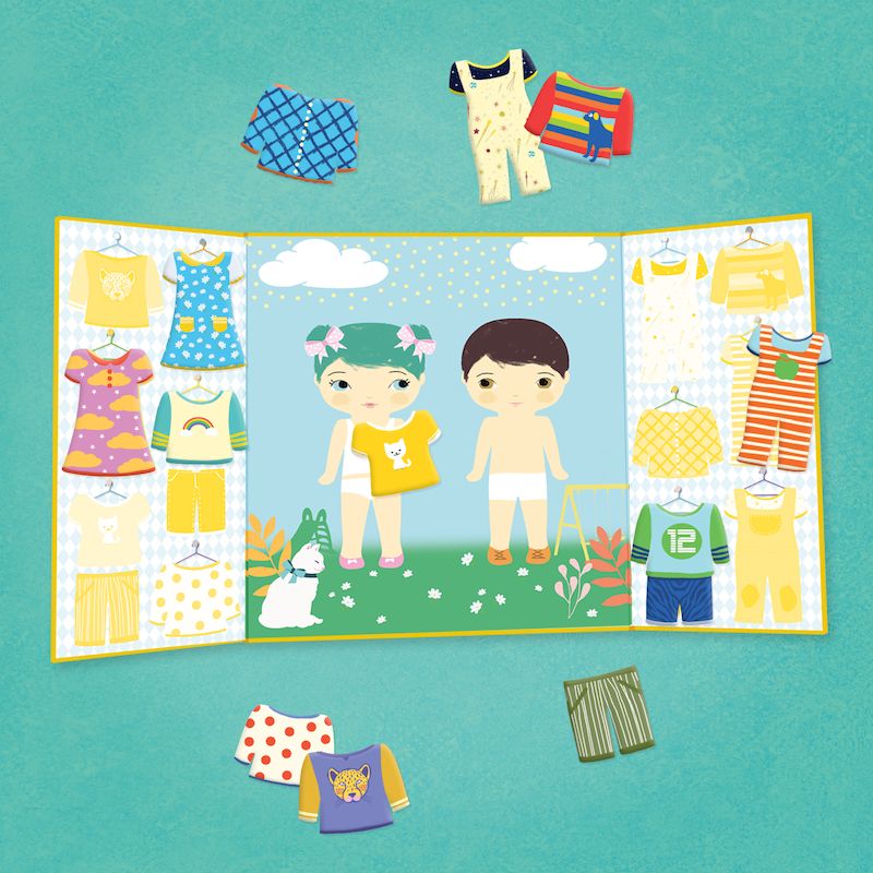 Djeco stickers herbruikbaar thema Clothes 18 mnd+