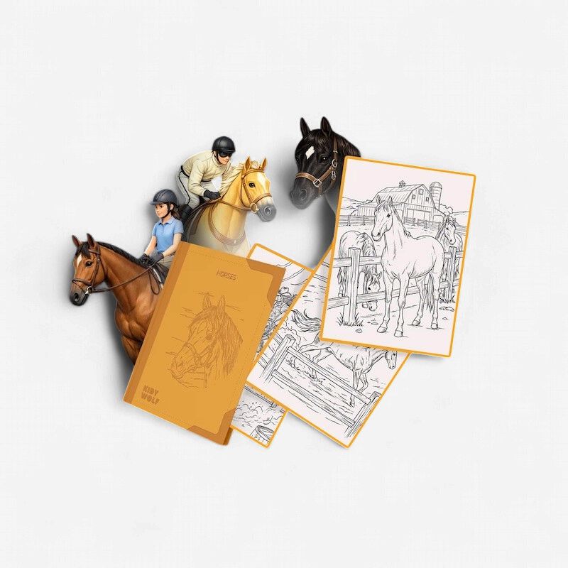 Kidywolf Kidydraw-pad refill paarden