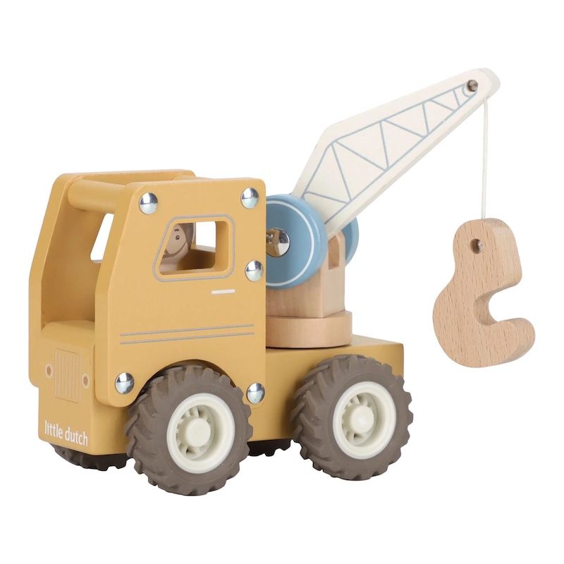 Little Dutch kraanwagen geel