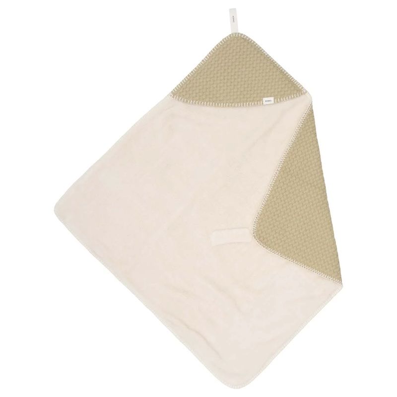 Koeka omslagdoek Oslo wafel teddy kleur olive