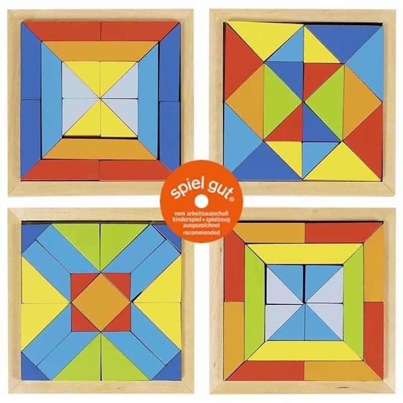 Goki vormenpuzzel van hout assorti