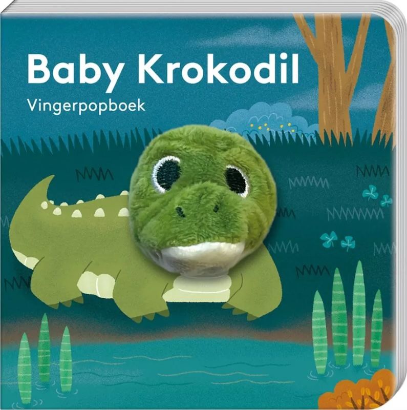 Vingerpop boekje baby krokodil