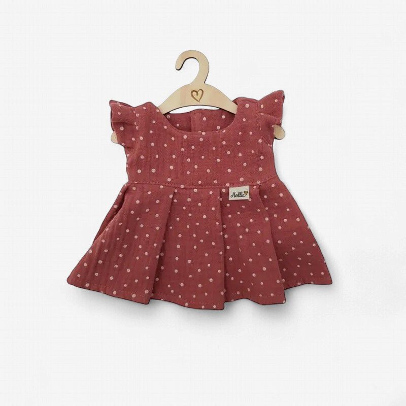 Hollie poppenkleding jurk Beach kleur vintage rose