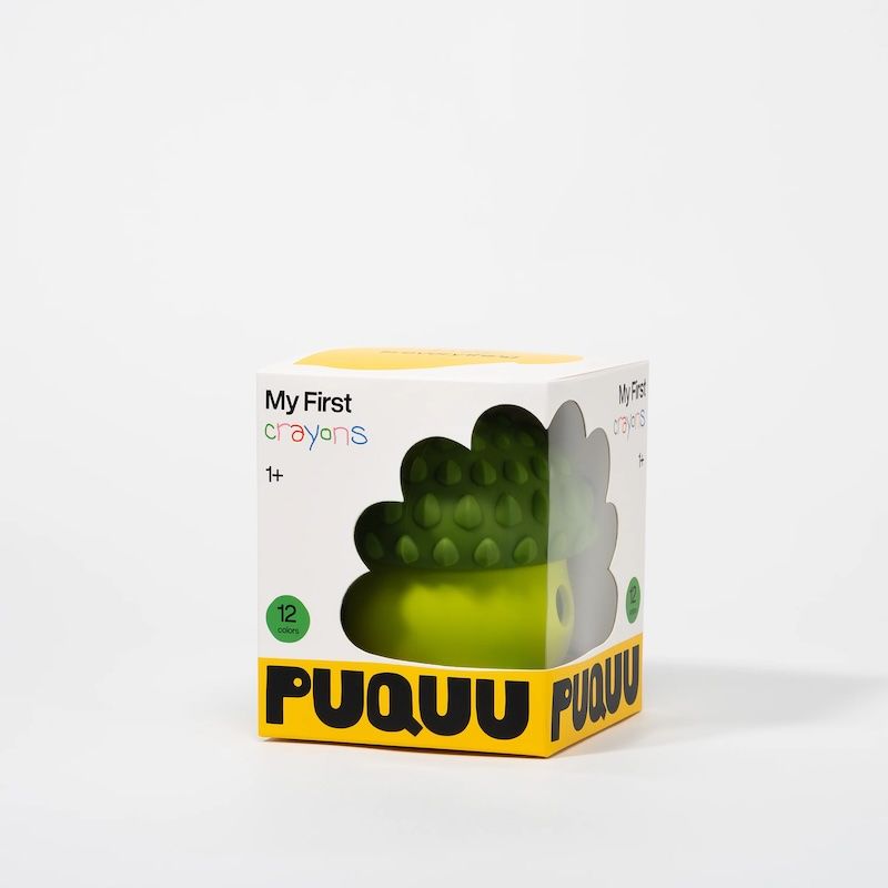 Puquu mijn eerste krijtjes in opberg-eikeltje
