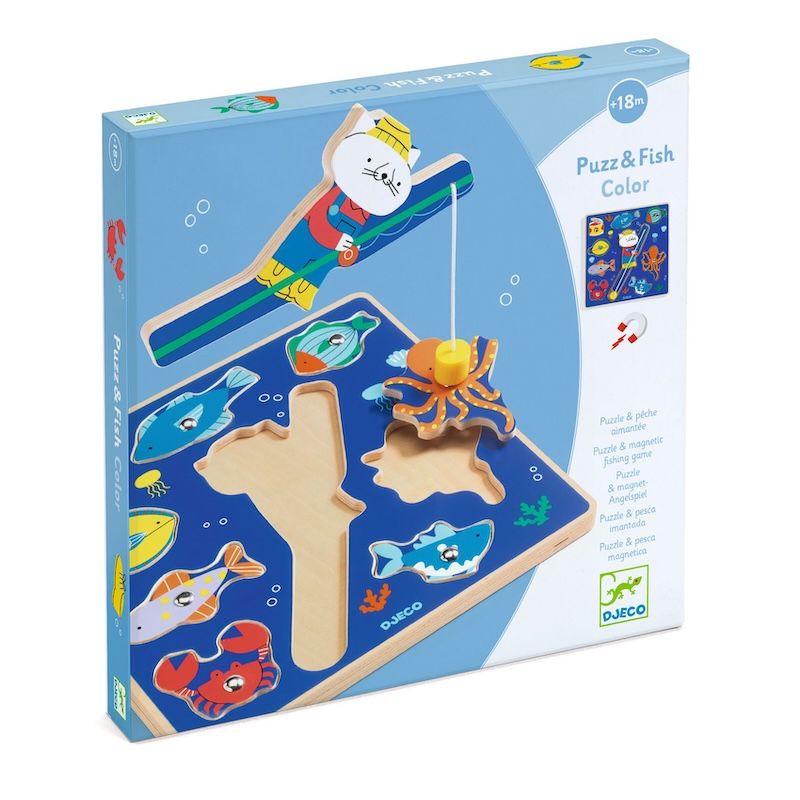 Djeco puzzel Puzz &amp; fish puzzel en visspel 18 mnd+