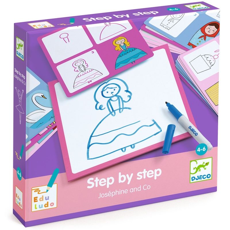 Djeco tekenen step by step Josephine &amp; Co 4-6 jaar