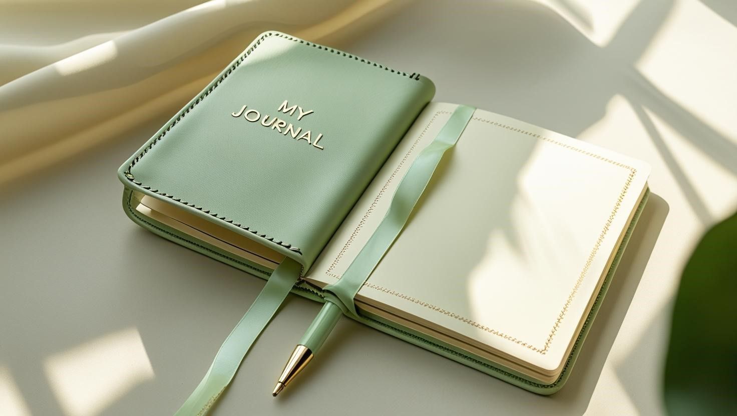 Personalised journal Green